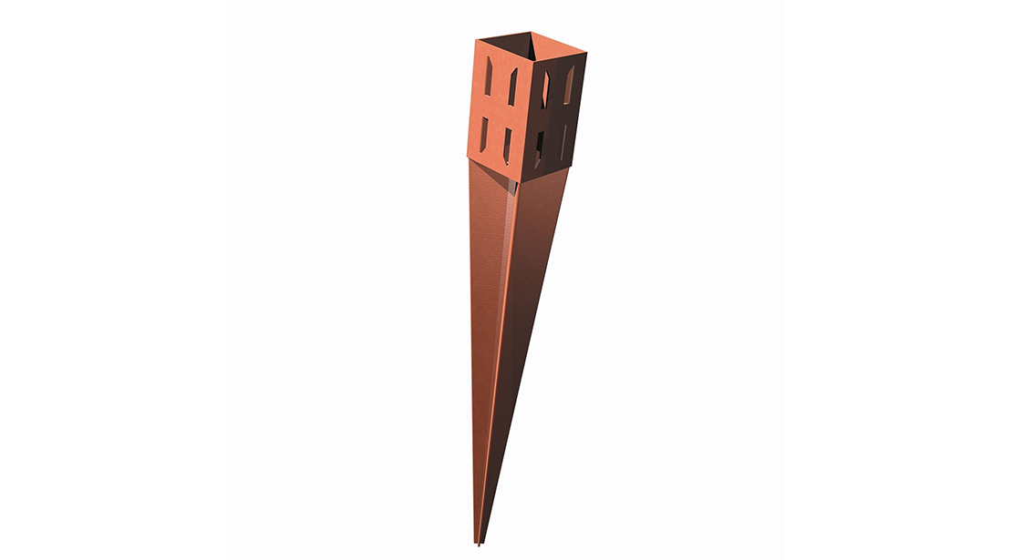 Ideal for fencing projects, the Wedge holds each post in a vice without the need for nails or screws.