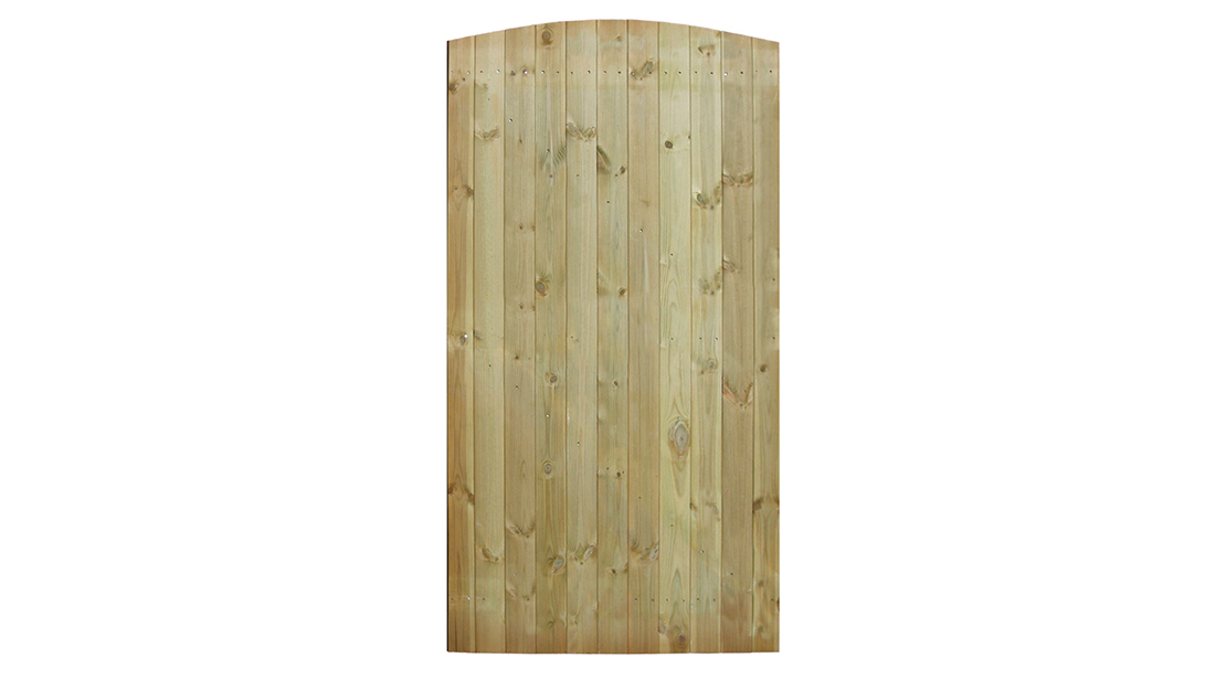 The sturdy tongue and groove structure provides the gate with its strength and durability. Planed timber that is pressure-treated for protection, this gate can be used as either a side entry or front gate.