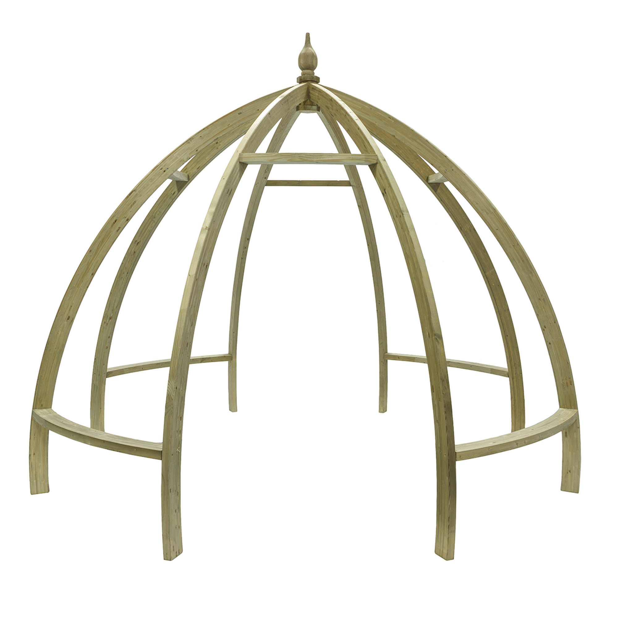 The Apollo Pergola is a distinctively designed dome shaped structure that will give your garden a contemporary feel. The beams and rafters are made from pressure-treated timber providing extra protection from outdoor elements.