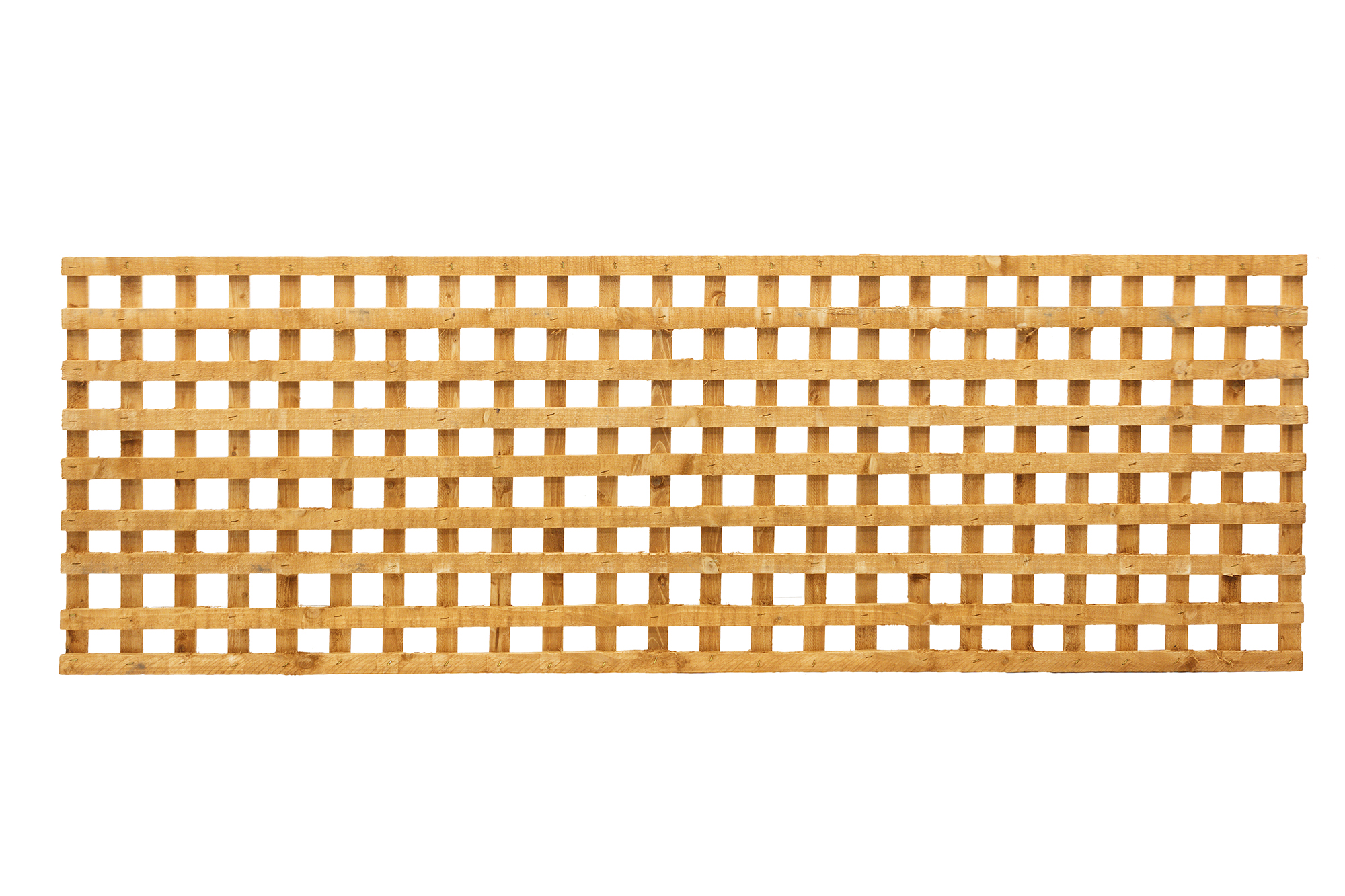 A fine mesh square style, heavy duty trellis that is great as a fence top, privacy screen or supporting climbing plants. The Badminton Trellis is manufactured from fine sawn timber that provides a smooth and exceptional finish and is available pressure-treated golden brown for longevity in use.