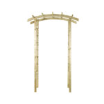 The Bow Top Garden Arch comes with decorative square trellis sides enhancing any garden space. The structure is ideal for creating an impressionable pathway, or as a decorative garden feature. The timber is pressure treated for enhanced protection.