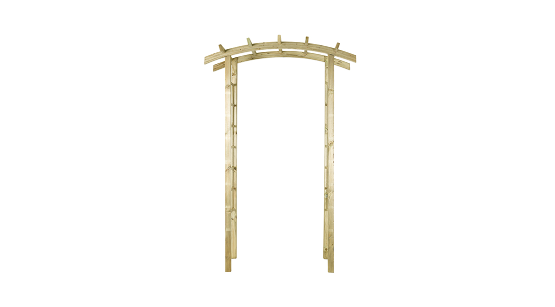 The Bow Top Garden Arch comes with decorative square trellis sides enhancing any garden space. The structure is ideal for creating an impressionable pathway, or as a decorative garden feature. The timber is pressure treated for enhanced protection.