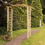 The Bow Top Garden Arch comes with decorative square trellis sides enhancing any garden space. The structure is ideal for creating an impressionable pathway, or as a decorative garden feature. The timber is pressure treated for enhanced protection.