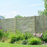 A heavyweight fence panel that combines a contemporary design with strength; making this the perfect fence for the modern garden. This substantial pressure_treated green panel is double sided and uses horizontal boards offering maximum privacy