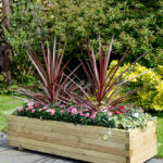 This Elite Rectangle Planter is a robust planter ideal for planting displays, or growing vegetables. The smooth pressure treated timber is planed and heavy duty. The sturdy frame is supported by a metal locating pin in each corner, ensuring long-term durability.