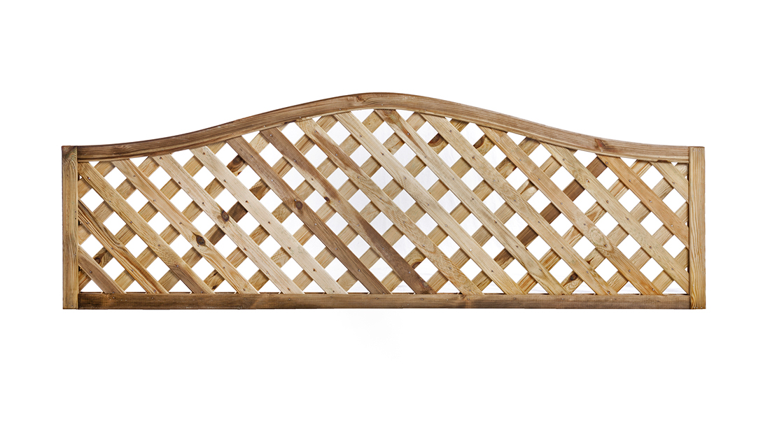 The trellis is planed, chamfered and grooved providing a beautiful decorative finish, it will fit in with many styles of gardens allowing you to use your imagination. Fitted into a sturdy 40mm rebated frame. The trellis is planed, chamfered and grooved providing a beautiful decorative finish. With a 44mm lattice gap throughout, the timber is pressure-treated ensuring protection against wood rot and fungal decay.