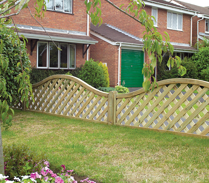 The trellis is planed, chamfered and grooved providing a beautiful decorative finish, it will fit in with many styles of gardens allowing you to use your imagination. Fitted into a sturdy 40mm rebated frame. The trellis is planed, chamfered and grooved providing a beautiful decorative finish. With a 44mm lattice gap throughout, the timber is pressure-treated ensuring protection against wood rot and fungal decay.