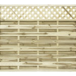 The Elite Malo Fence Panel is made from sturdy horizontal slats and lattice top that features a quality planed, rounded and grooved timber finish. This panel is pressure -treated offering protection against the elements and features a strong rebated frame for durability.