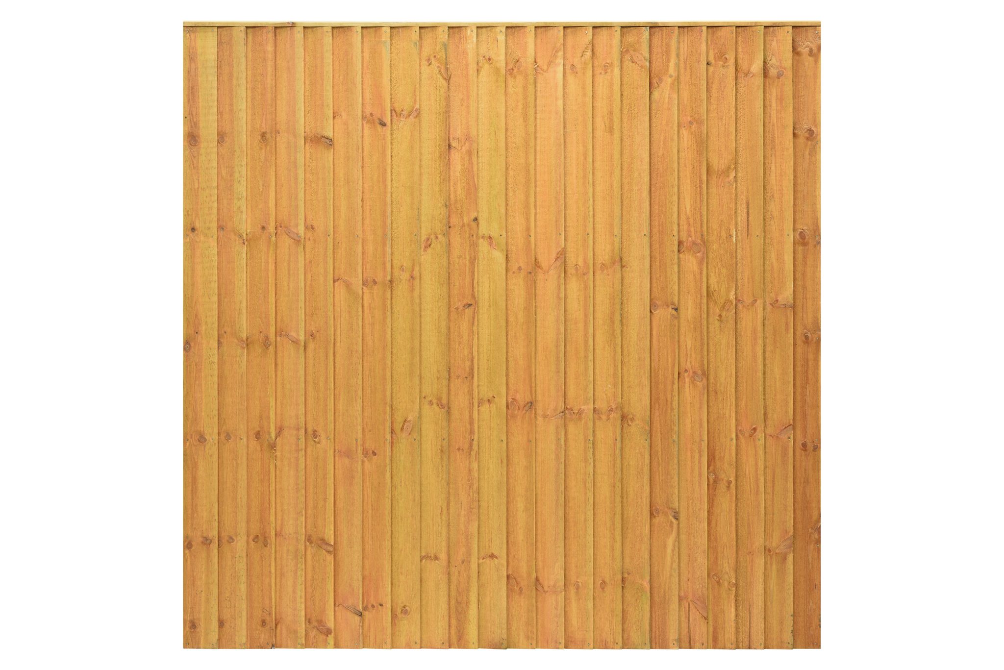 A heavy duty panel made with 100mm featheredge boards and capping rail fixed to a sturdy frame. The Standard Featheredge Panel is available in pressure-treated golden brown or pressure-treated green to protect the timber from wood rot.