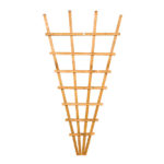 This fan shape trellis allows plants to be supported in a more interesting and natural shape with a new and improved, fine sawn timber finish. This trellis is pressure-treated golden brown for protection against wood rot