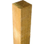 The standard Grange 75mm square post is pressure treated green for greater protection against wood rot a decay. This post is ideal for use with fence panels and gates.