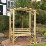 The Romana Arbour is a simplistic structure that will add to the appearance and character of your garden. The comfortable bench is ideal for you to sit and relax, whilst the half trellised sides are perfect for supporting climbing plants. The pressure-treated timber ensures protection and longevity in use.