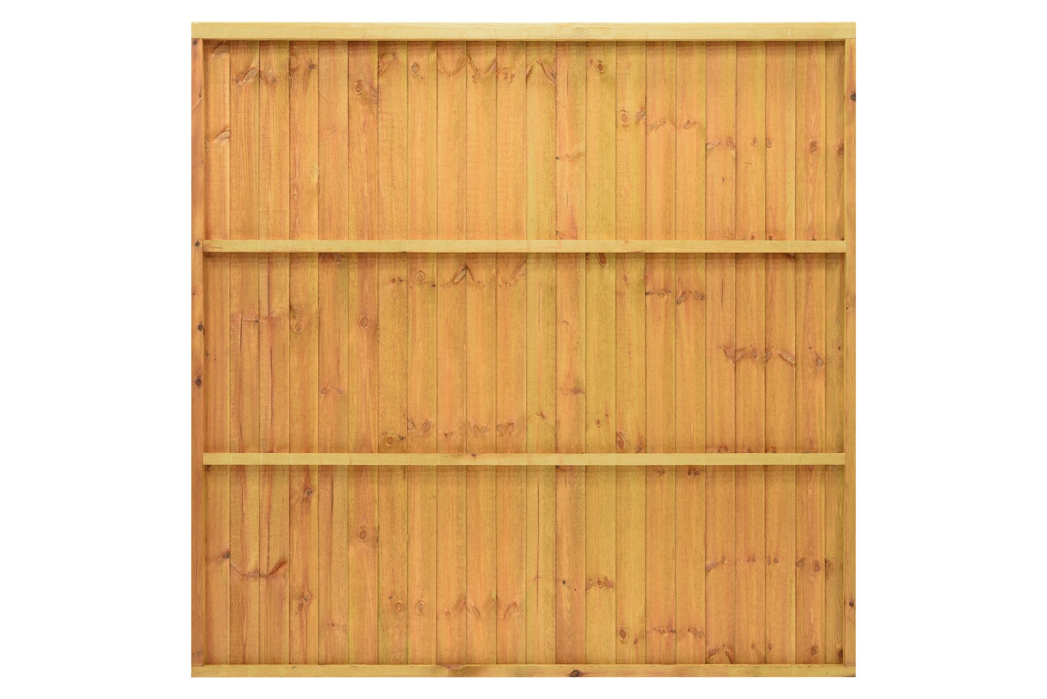 A heavy duty panel made with 100mm featheredge boards and capping rail fixed to a sturdy frame. The Standard Featheredge Panel is available in pressure-treated golden brown or pressure-treated green to protect the timber from wood rot.