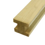 This Elite grooved fence panel H post from Grange Fencing is available in 2 different sizes & made from pressure-treated timber for long-lasting use. Gap for fence panel is 43mm, please check width of your fence post for fit before purchase.