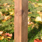 The standard Grange 75mm and 100mm square post is pressure treated green for greater protection against wood rot a decay. This post is ideal for use with fence panels and gates.