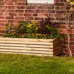 A substantial rectangular planter, perfect as a showpiece on a patio or decking area. Designed to match the Grange Contemporary garden range, the slats are planed and rounded for a premium feel. This planter comes with a liner, fully assembled and pressure treated as standard to provide protection from wood rot.