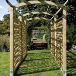 This Pergola offers a framework upon which to grow your climbing plants. This modern structure adds height and depth, transforming a garden space. The Pergola components are pressure-treated to protect the structure from rot.