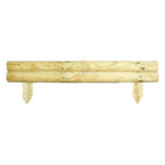 The Horizontal Log Board is ideal for border edges or for creating small boundary fencing. Supplied in rigid shorter lengths and provides a straight edge where a long run is required. Pressure treated to ensure protection against wood rot and decay.