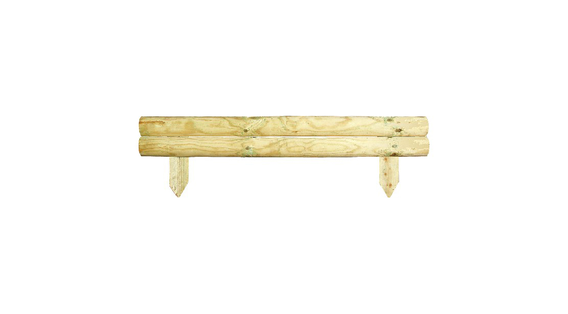 The Horizontal Log Board is ideal for border edges or for creating small boundary fencing. Supplied in rigid shorter lengths and provides a straight edge where a long run is required. Pressure treated to ensure protection against wood rot and decay.