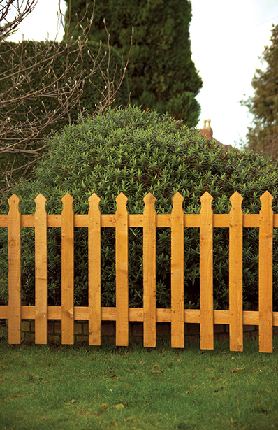 PALISADE PANEL Manufactured from finely sawn timber, the tulip offers a stylish but modest design of fencing for your garden or parameter. This panel is available pressure-treated golden brown which protect the timber from wood rot and fungal decay. It is recommended to use the Tulip Mortised Posts