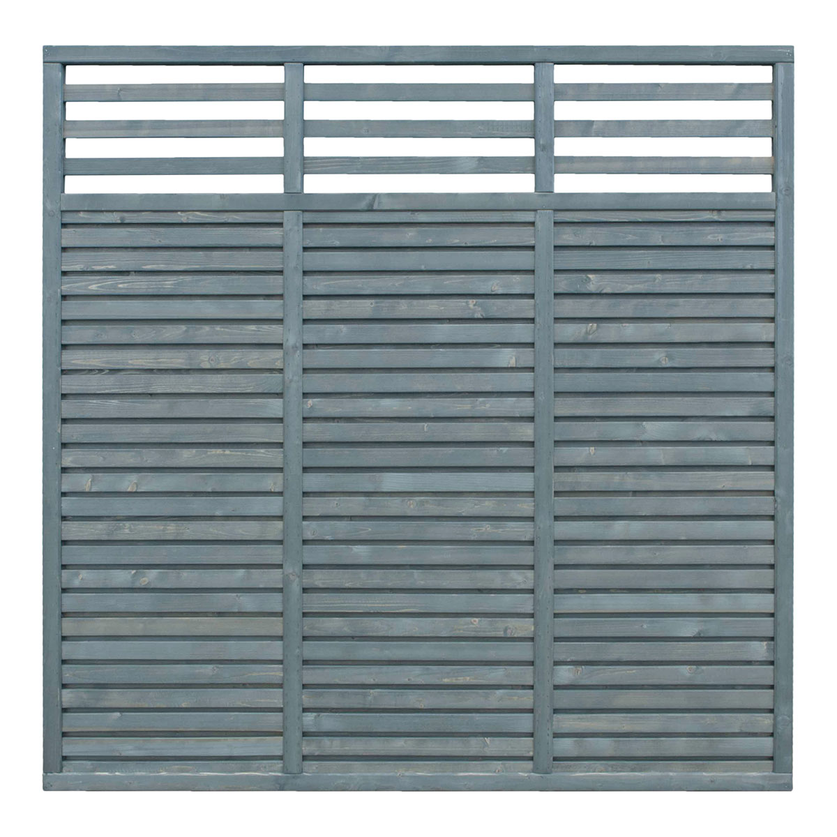 A heavyweight fence panel that combines the functionality and look of the Contemporary Vogue Panel with the added feature of a horizontal style trellis top to create a modern twist on an already popular panel.