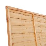 A new and improved overlap panel constructed using double waney edge slats that are secured into a neat rebated frame, making it stronger than a traditional panel. Available in a choice of pressure-treated Golden Brown or pressure-treated Green, offering protection against wood rot and decay.