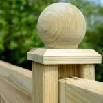 The Elite Ball Finial Post Cap is a decorative way of finishing off fence panel posts. The design features a turned piece of timber that is pressure treated green for protection against wood rot.